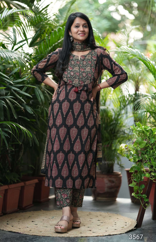 Proceline Ajrak Print