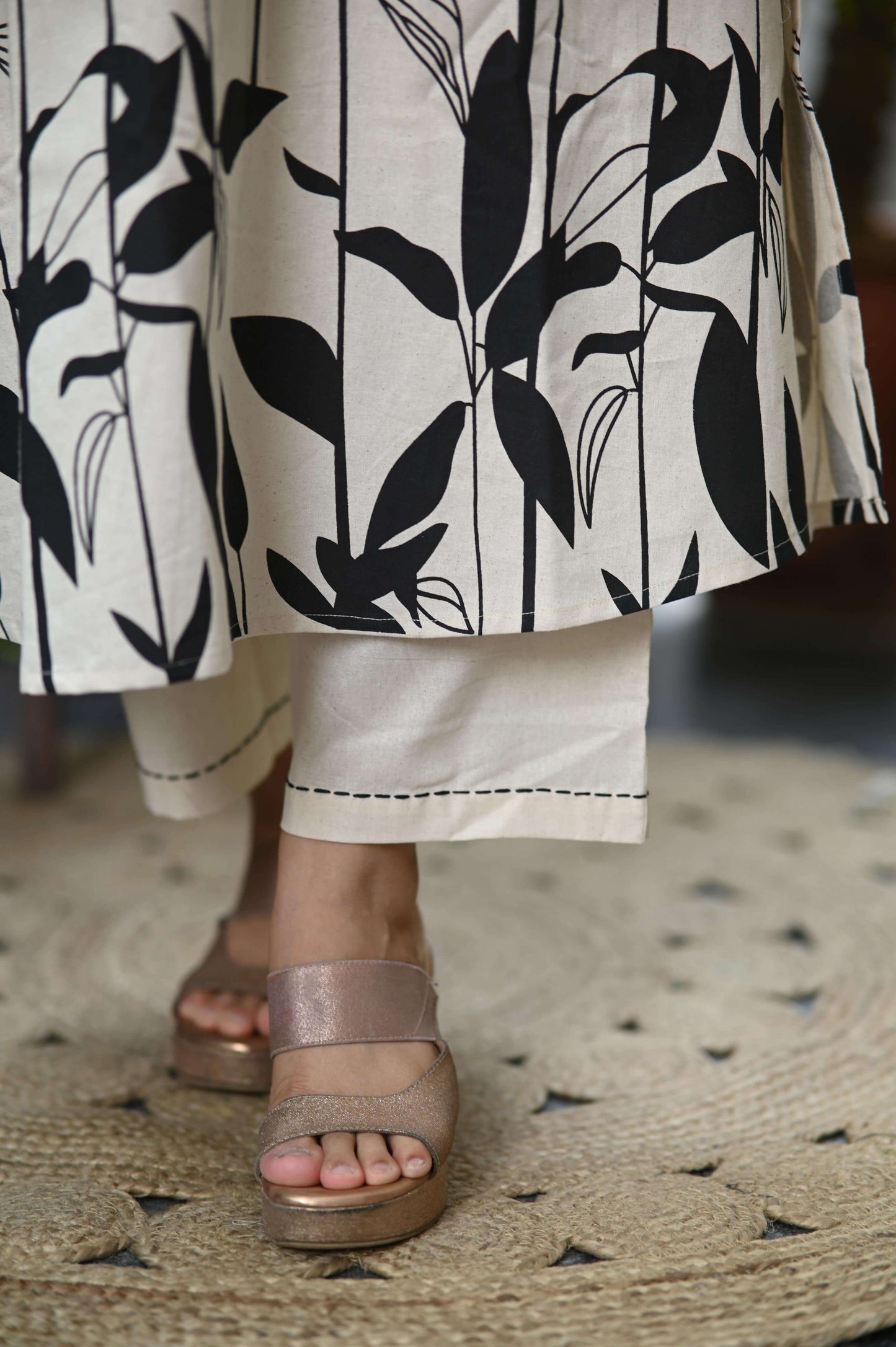 Minimal Kantha - Black Co Set