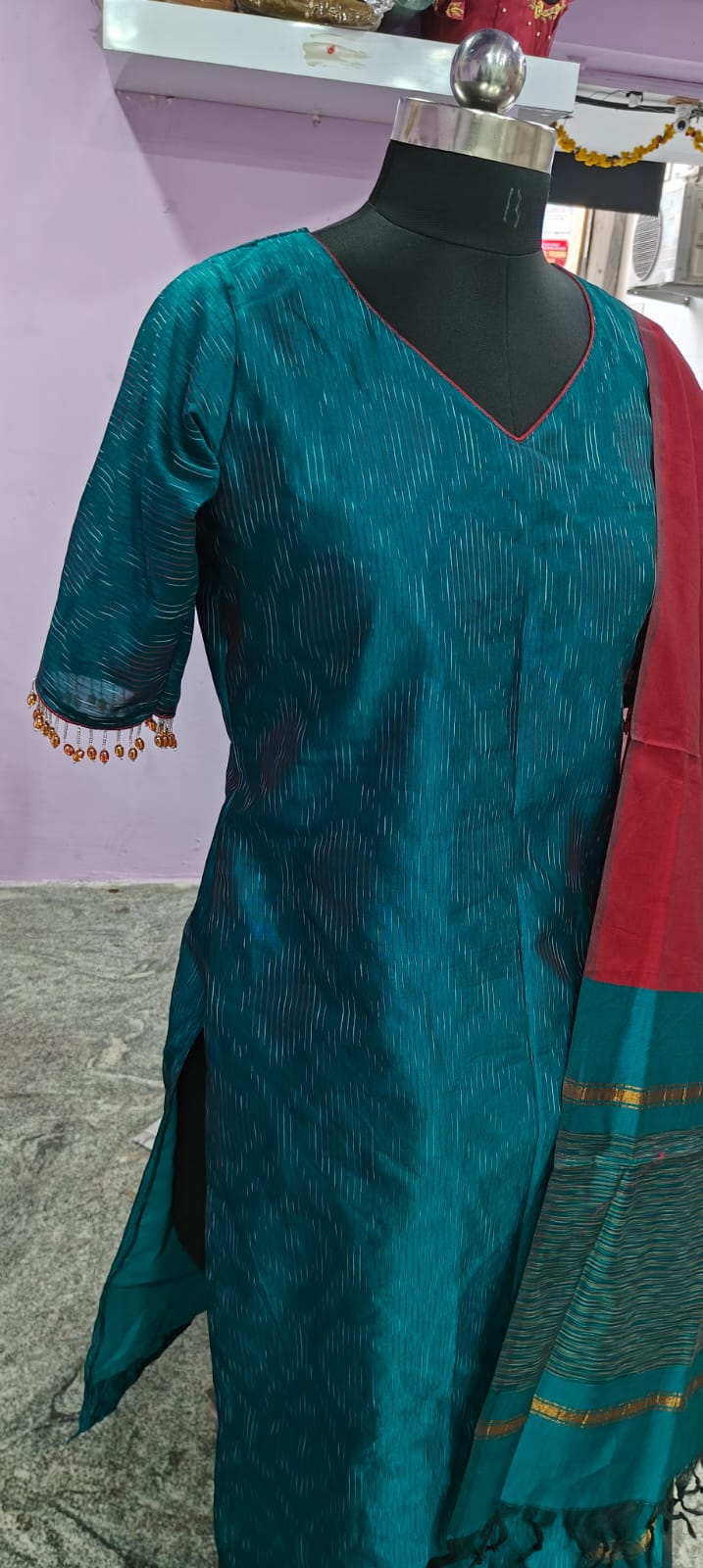 Silk Salwar with Hangings