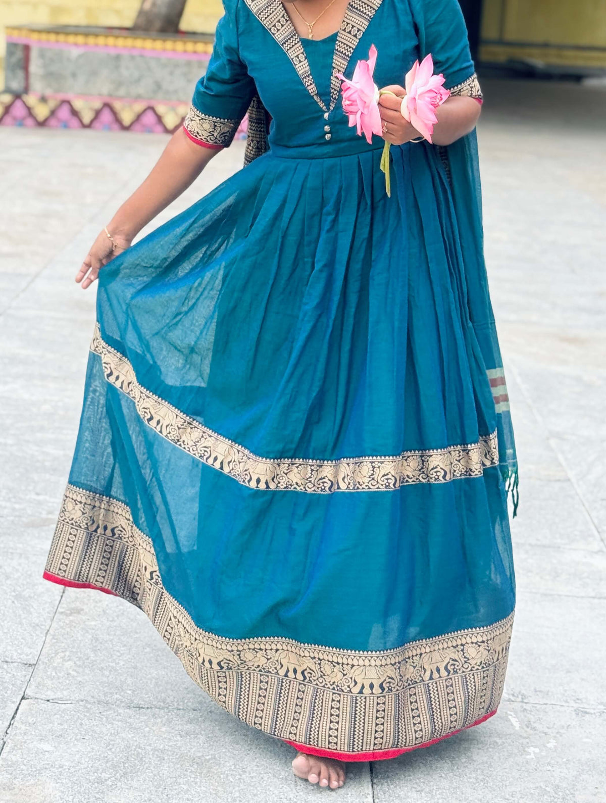 Narayanpeth Layered Anarkali