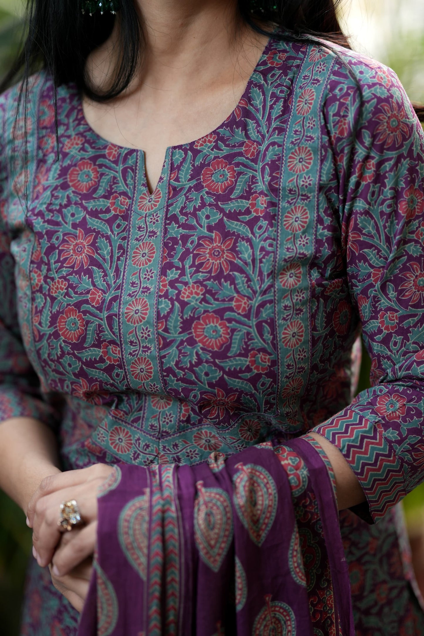 Purple Procelien Print