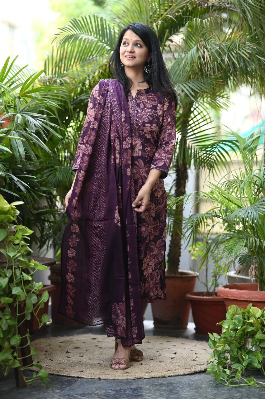 Ajrakh print Minimal work