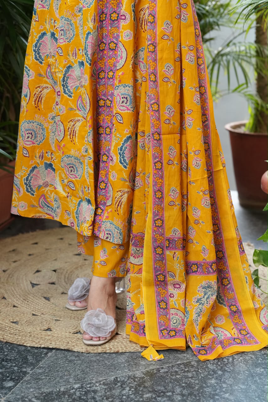 Mustard Floral print