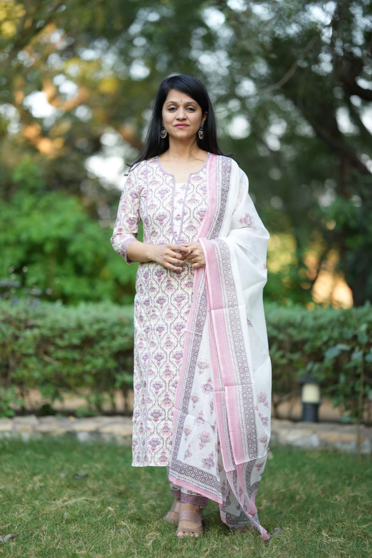 Summer vibes- Kota Doria Dupatta