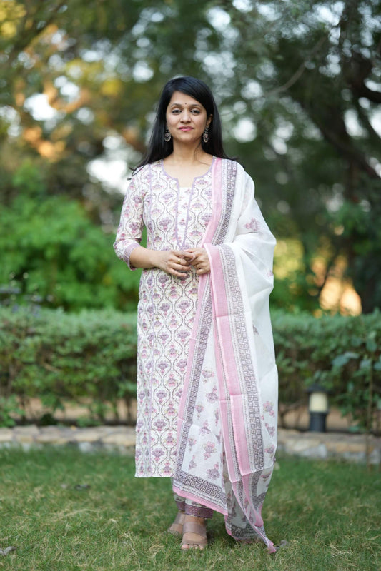 Summer vibes- Kota Doria Dupatta
