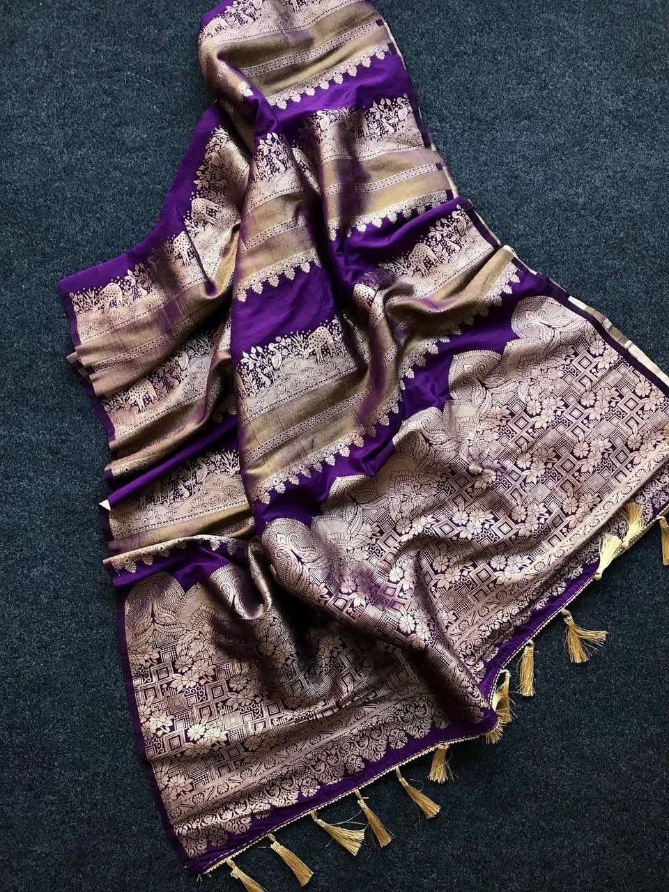 Purple Saree