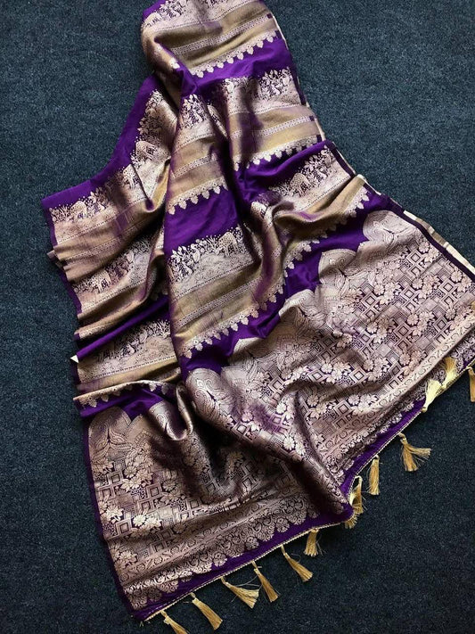 Purple Saree